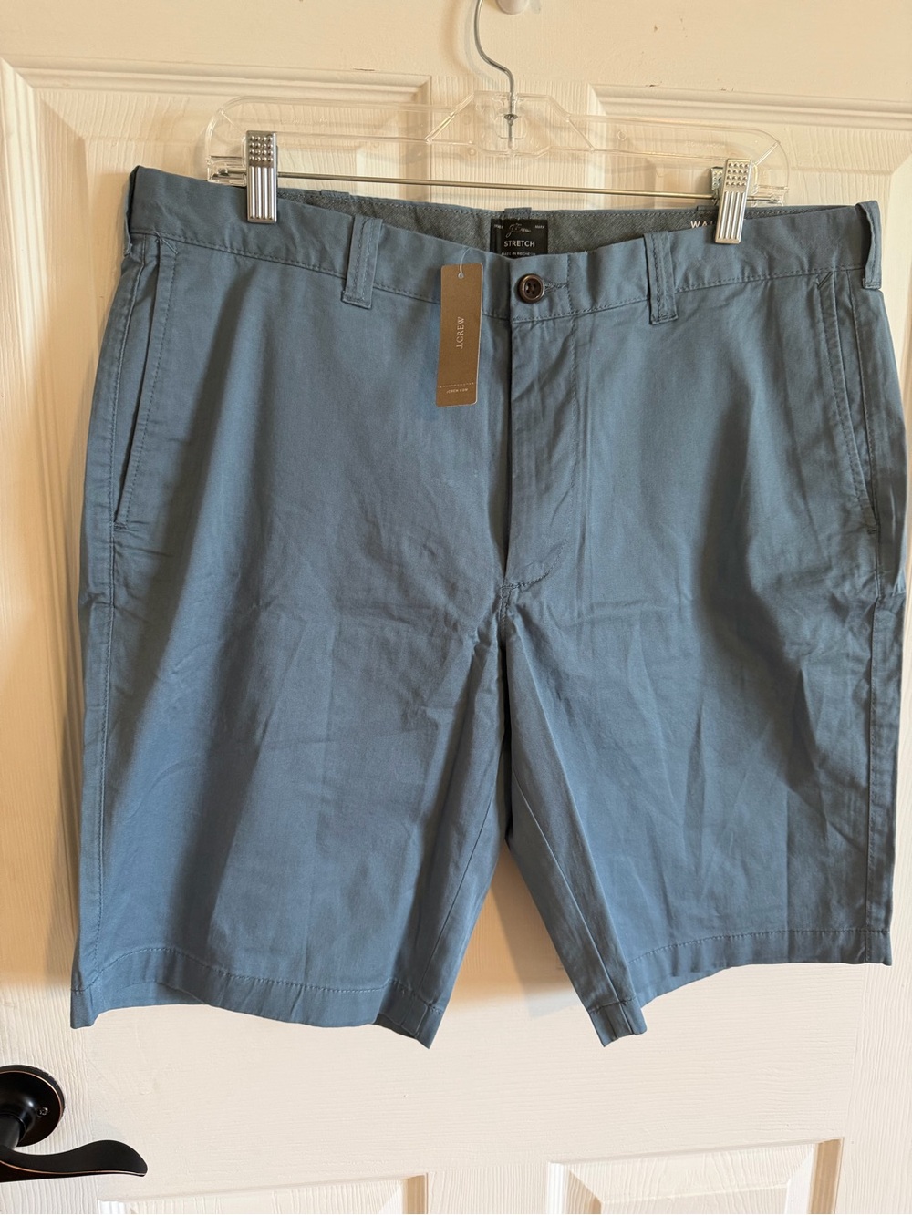 Men's JCREW NWT Stretch Chino Shorts - Slate Blue 36/10.5